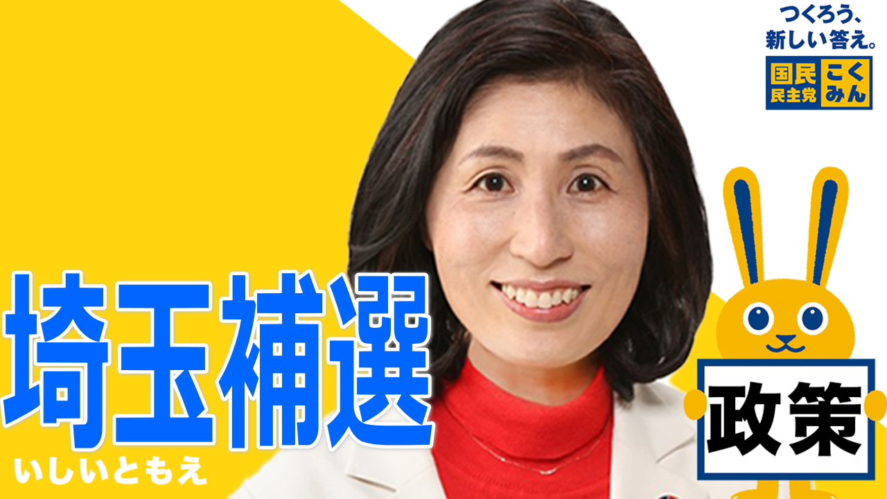 国民民主党女性メンバー 愛媛2区 ふりかえり 埼玉補選を直接見てきた感想 比例四国ブロック いしいともえ イシイトモエ 選挙ドットコム