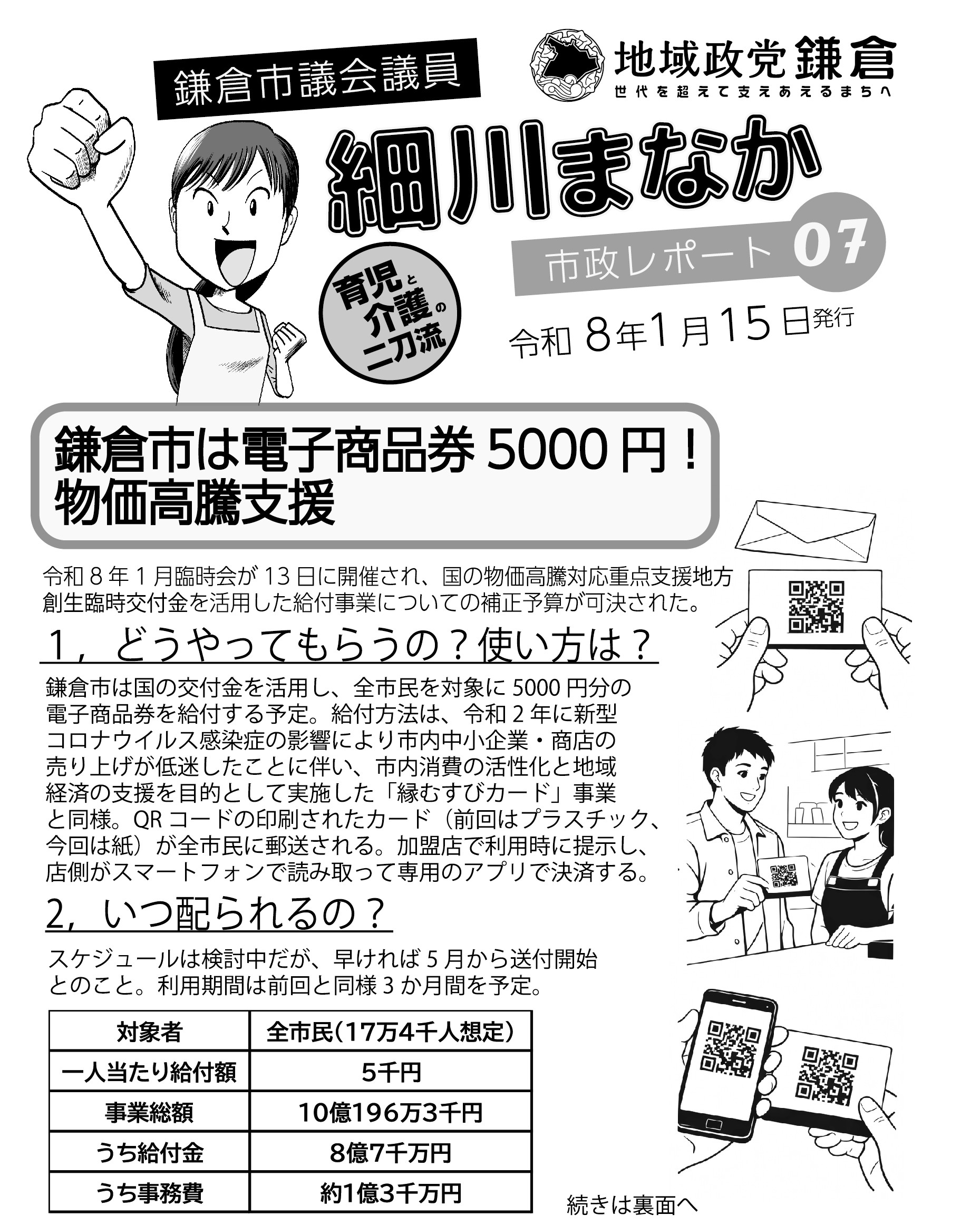 鎌倉市は全市民に5000円！物価高騰対策支援金の受け取り方法は 