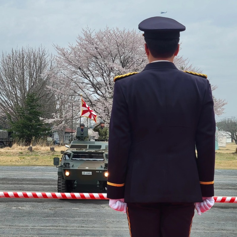 4月4日(土) 陸上自衛隊宇都宮駐屯地創立76周年記念行事さくら舞う
