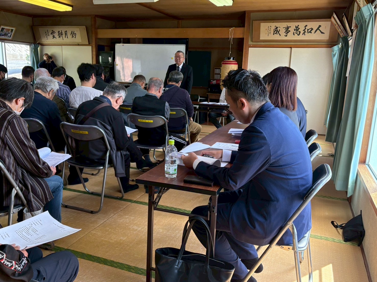 神田町内会総会、沼青壮年総会、内田縫製視察 - 白石まこと（シライシ