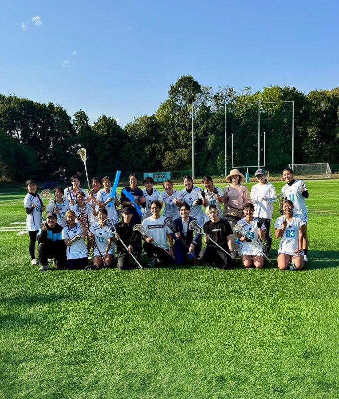 筑波大学女子ラクロス部の新歓試合を楽しむ