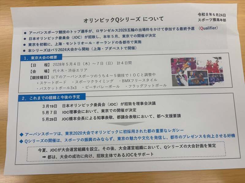 <b>東京</b>都議会議員有志のスポーツ振興議員連盟の総会に出席しました。