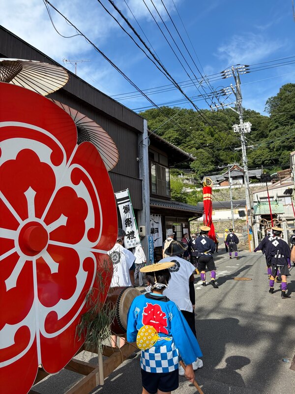 7/12(日)は東広島市安芸津町の三津祇園祭に秘書が伺いました！江戸時代