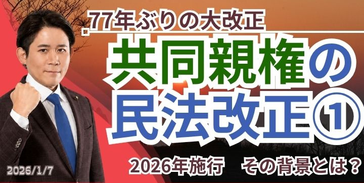 共同親権の民法改正とは何か① ― 2026年施行、その背景 - 長田たくや