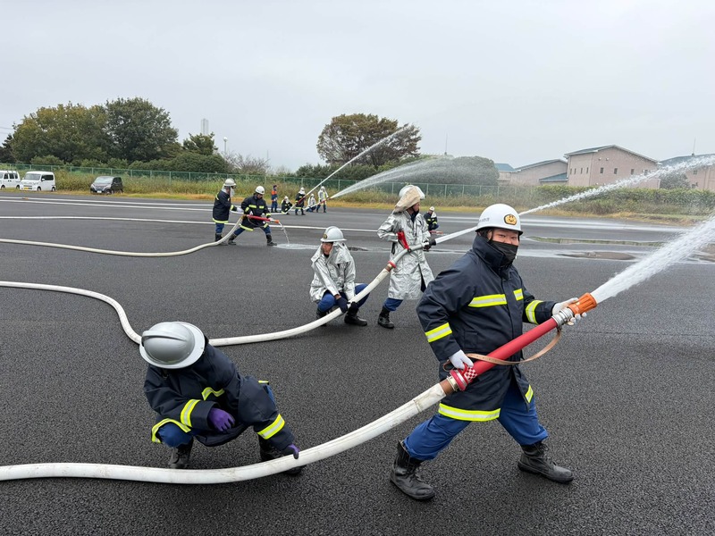 【下妻市消防団・全体訓練🚒】10月25日（日）、下妻市消防団の全体訓練が行われました。のサムネイル